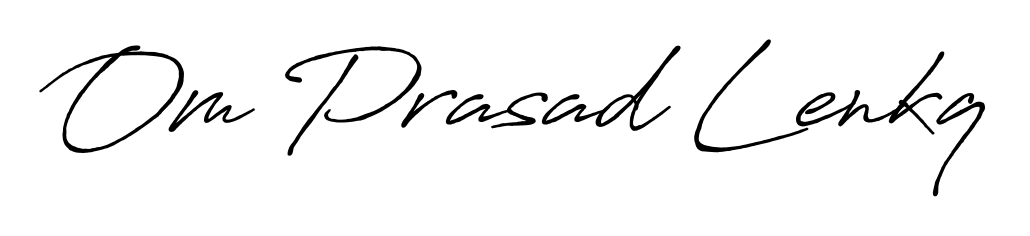 Best and Professional Signature Style for Om Prasad Lenkq. Antro_Vectra_Bolder Best Signature Style Collection. Om Prasad Lenkq signature style 7 images and pictures png