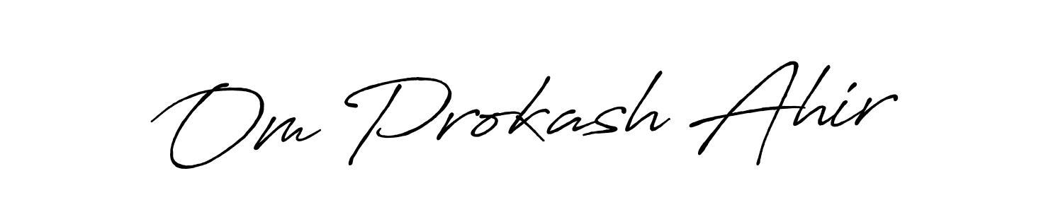 Once you've used our free online signature maker to create your best signature Antro_Vectra_Bolder style, it's time to enjoy all of the benefits that Om Prokash Ahir name signing documents. Om Prokash Ahir signature style 7 images and pictures png