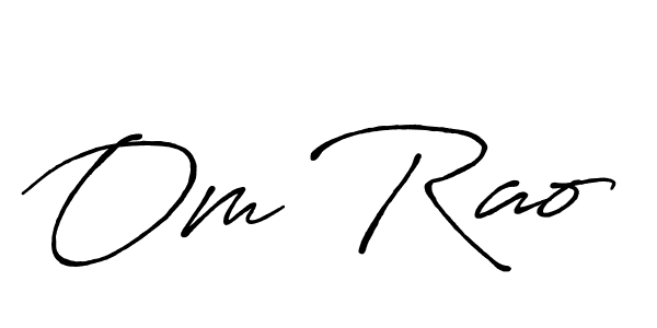 Design your own signature with our free online signature maker. With this signature software, you can create a handwritten (Antro_Vectra_Bolder) signature for name Om Rao. Om Rao signature style 7 images and pictures png