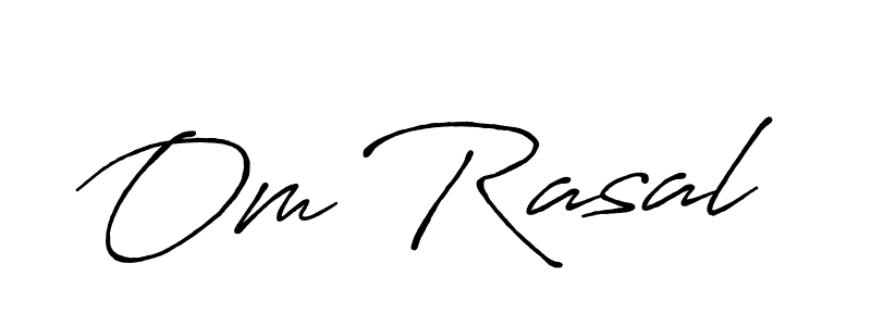 Om Rasal stylish signature style. Best Handwritten Sign (Antro_Vectra_Bolder) for my name. Handwritten Signature Collection Ideas for my name Om Rasal. Om Rasal signature style 7 images and pictures png