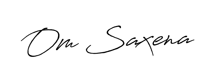 It looks lik you need a new signature style for name Om Saxena. Design unique handwritten (Antro_Vectra_Bolder) signature with our free signature maker in just a few clicks. Om Saxena signature style 7 images and pictures png