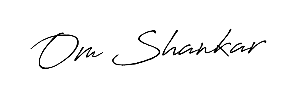 Make a beautiful signature design for name Om Shankar. With this signature (Antro_Vectra_Bolder) style, you can create a handwritten signature for free. Om Shankar signature style 7 images and pictures png