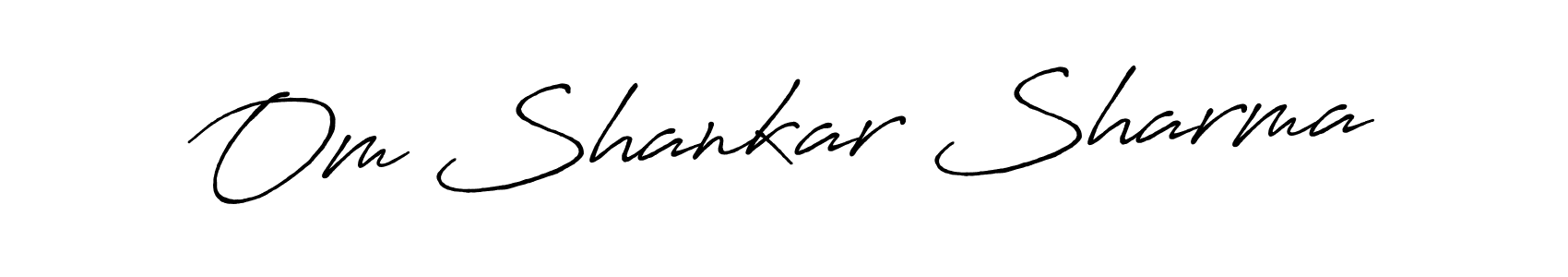 Similarly Antro_Vectra_Bolder is the best handwritten signature design. Signature creator online .You can use it as an online autograph creator for name Om Shankar Sharma. Om Shankar Sharma signature style 7 images and pictures png