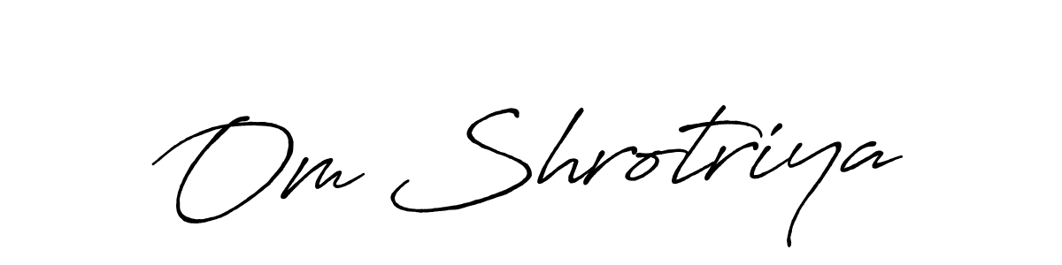 if you are searching for the best signature style for your name Om Shrotriya. so please give up your signature search. here we have designed multiple signature styles  using Antro_Vectra_Bolder. Om Shrotriya signature style 7 images and pictures png