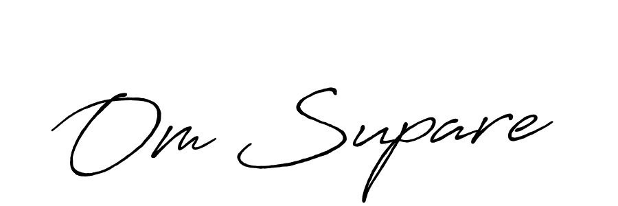 Use a signature maker to create a handwritten signature online. With this signature software, you can design (Antro_Vectra_Bolder) your own signature for name Om Supare. Om Supare signature style 7 images and pictures png