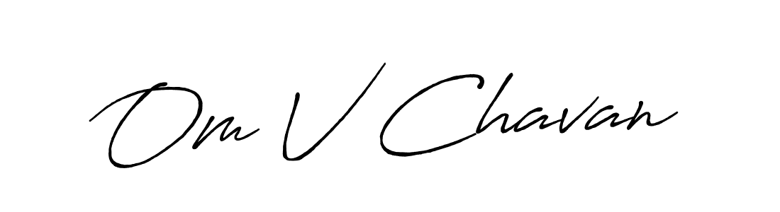 You can use this online signature creator to create a handwritten signature for the name Om V Chavan. This is the best online autograph maker. Om V Chavan signature style 7 images and pictures png