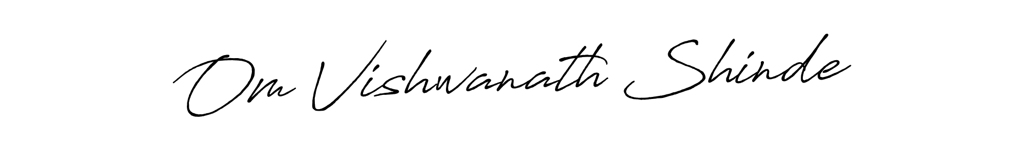 Use a signature maker to create a handwritten signature online. With this signature software, you can design (Antro_Vectra_Bolder) your own signature for name Om Vishwanath Shinde. Om Vishwanath Shinde signature style 7 images and pictures png