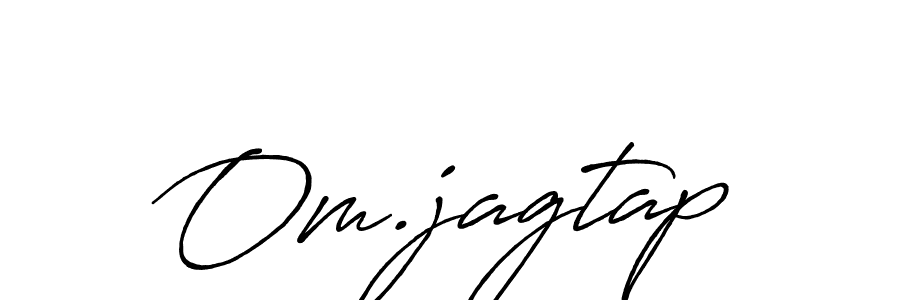 Use a signature maker to create a handwritten signature online. With this signature software, you can design (Antro_Vectra_Bolder) your own signature for name Om.jagtap. Om.jagtap signature style 7 images and pictures png