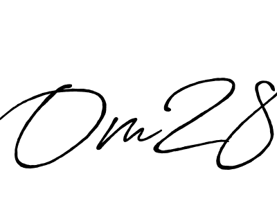 You should practise on your own different ways (Antro_Vectra_Bolder) to write your name (Om28) in signature. don't let someone else do it for you. Om28 signature style 7 images and pictures png