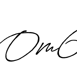 How to make Om6 signature? Antro_Vectra_Bolder is a professional autograph style. Create handwritten signature for Om6 name. Om6 signature style 7 images and pictures png