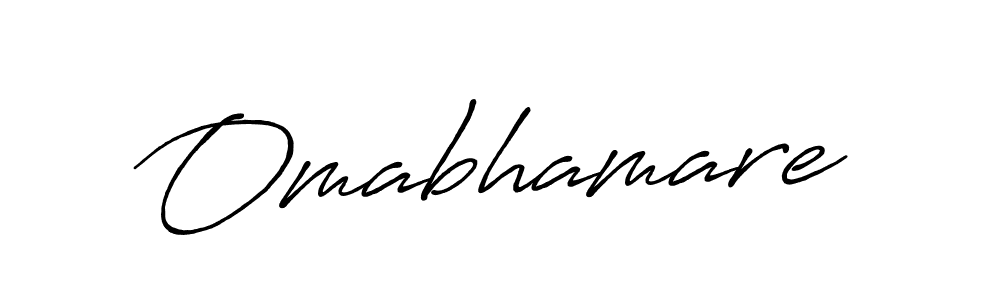 Also we have Omabhamare name is the best signature style. Create professional handwritten signature collection using Antro_Vectra_Bolder autograph style. Omabhamare signature style 7 images and pictures png