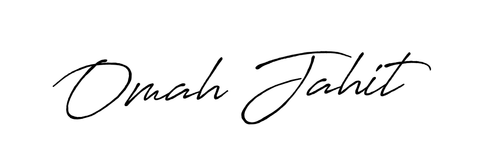 Create a beautiful signature design for name Omah Jahit. With this signature (Antro_Vectra_Bolder) fonts, you can make a handwritten signature for free. Omah Jahit signature style 7 images and pictures png