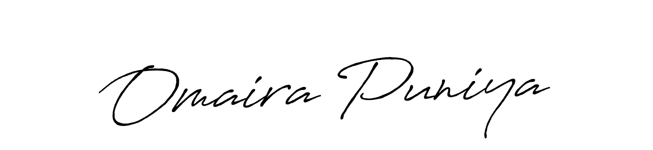 See photos of Omaira Puniya official signature by Spectra . Check more albums & portfolios. Read reviews & check more about Antro_Vectra_Bolder font. Omaira Puniya signature style 7 images and pictures png