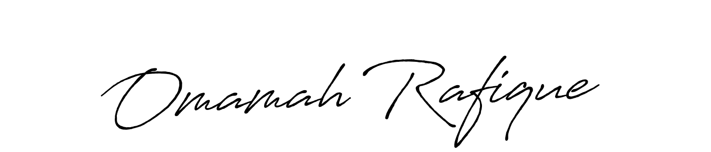 You can use this online signature creator to create a handwritten signature for the name Omamah Rafique. This is the best online autograph maker. Omamah Rafique signature style 7 images and pictures png