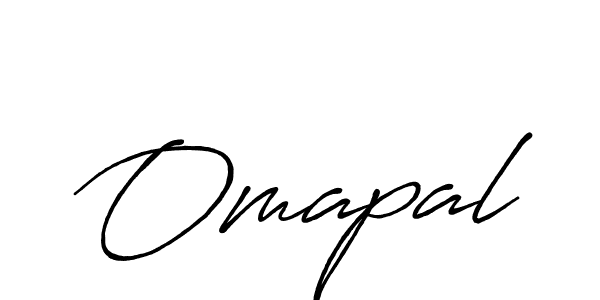 Use a signature maker to create a handwritten signature online. With this signature software, you can design (Antro_Vectra_Bolder) your own signature for name Omapal. Omapal signature style 7 images and pictures png
