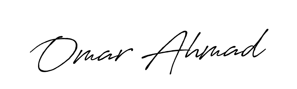 Also You can easily find your signature by using the search form. We will create Omar Ahmad name handwritten signature images for you free of cost using Antro_Vectra_Bolder sign style. Omar Ahmad signature style 7 images and pictures png