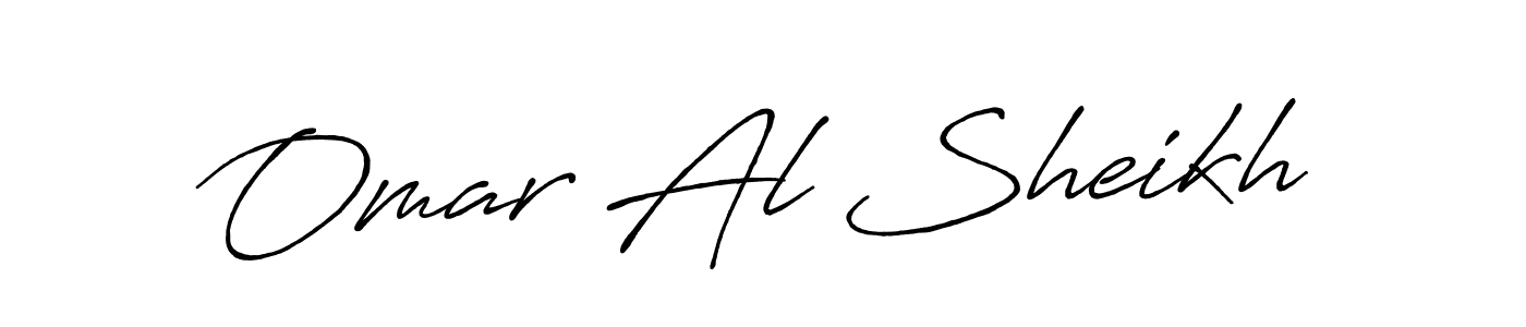 Omar Al Sheikh stylish signature style. Best Handwritten Sign (Antro_Vectra_Bolder) for my name. Handwritten Signature Collection Ideas for my name Omar Al Sheikh. Omar Al Sheikh signature style 7 images and pictures png