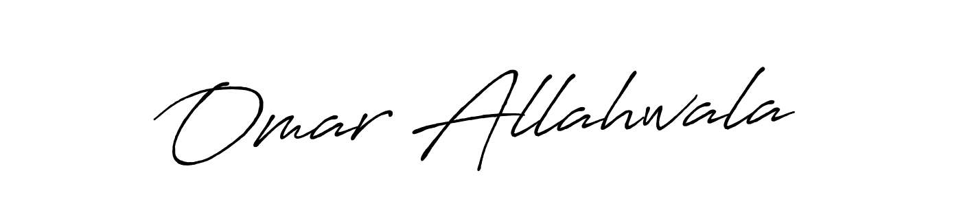 Create a beautiful signature design for name Omar Allahwala. With this signature (Antro_Vectra_Bolder) fonts, you can make a handwritten signature for free. Omar Allahwala signature style 7 images and pictures png