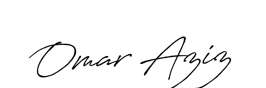 Antro_Vectra_Bolder is a professional signature style that is perfect for those who want to add a touch of class to their signature. It is also a great choice for those who want to make their signature more unique. Get Omar Aziz name to fancy signature for free. Omar Aziz signature style 7 images and pictures png