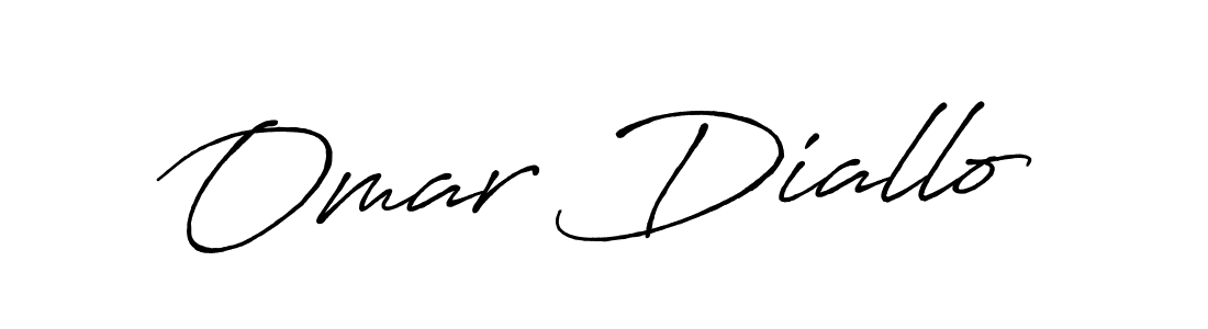 Omar Diallo stylish signature style. Best Handwritten Sign (Antro_Vectra_Bolder) for my name. Handwritten Signature Collection Ideas for my name Omar Diallo. Omar Diallo signature style 7 images and pictures png