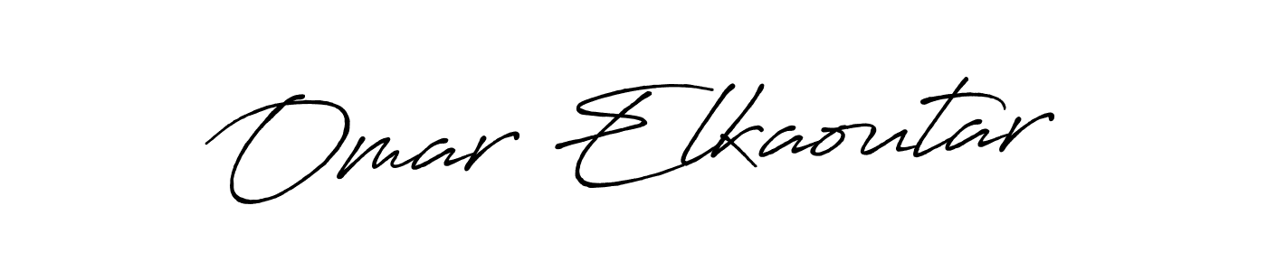 This is the best signature style for the Omar Elkaoutar name. Also you like these signature font (Antro_Vectra_Bolder). Mix name signature. Omar Elkaoutar signature style 7 images and pictures png