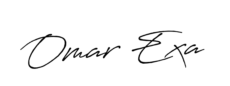 if you are searching for the best signature style for your name Omar Exa. so please give up your signature search. here we have designed multiple signature styles  using Antro_Vectra_Bolder. Omar Exa signature style 7 images and pictures png