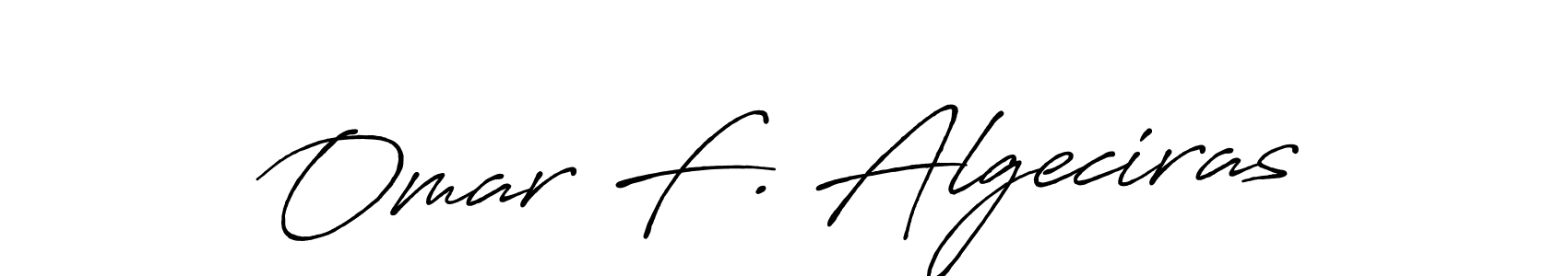 Design your own signature with our free online signature maker. With this signature software, you can create a handwritten (Antro_Vectra_Bolder) signature for name Omar F. Algeciras. Omar F. Algeciras signature style 7 images and pictures png
