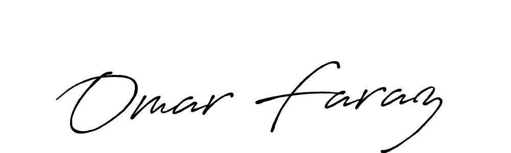 Make a beautiful signature design for name Omar Faraz. With this signature (Antro_Vectra_Bolder) style, you can create a handwritten signature for free. Omar Faraz signature style 7 images and pictures png