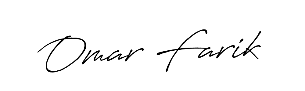 Use a signature maker to create a handwritten signature online. With this signature software, you can design (Antro_Vectra_Bolder) your own signature for name Omar Farik. Omar Farik signature style 7 images and pictures png