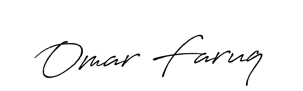 Make a beautiful signature design for name Omar Faruq. With this signature (Antro_Vectra_Bolder) style, you can create a handwritten signature for free. Omar Faruq signature style 7 images and pictures png