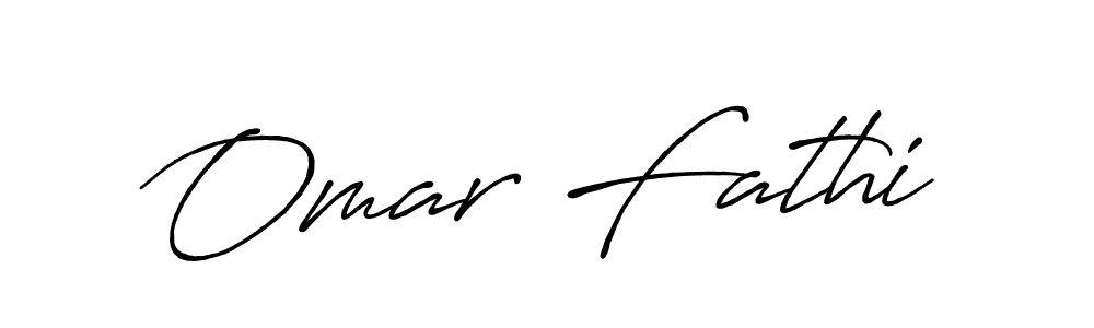 Make a beautiful signature design for name Omar Fathi. With this signature (Antro_Vectra_Bolder) style, you can create a handwritten signature for free. Omar Fathi signature style 7 images and pictures png