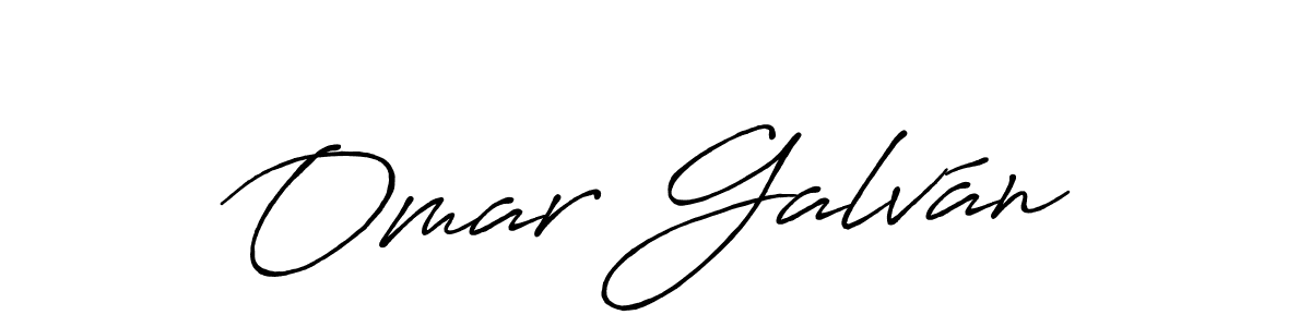 How to make Omar Galván name signature. Use Antro_Vectra_Bolder style for creating short signs online. This is the latest handwritten sign. Omar Galván signature style 7 images and pictures png