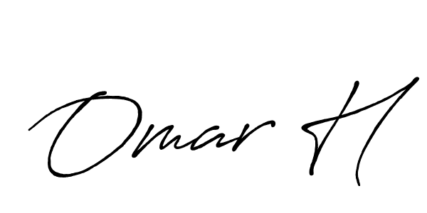 You should practise on your own different ways (Antro_Vectra_Bolder) to write your name (Omar H) in signature. don't let someone else do it for you. Omar H signature style 7 images and pictures png