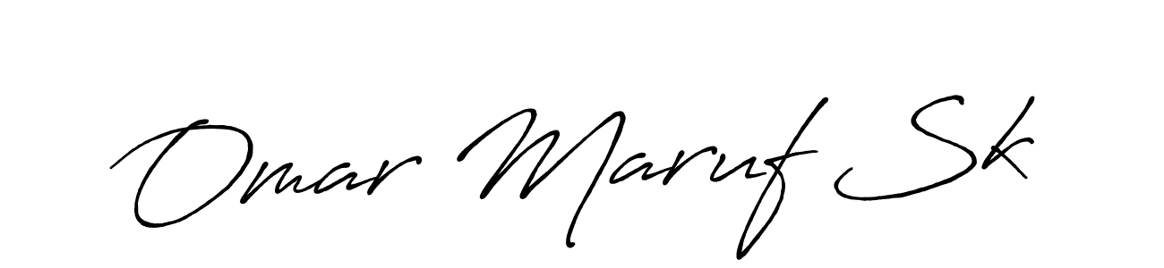 Design your own signature with our free online signature maker. With this signature software, you can create a handwritten (Antro_Vectra_Bolder) signature for name Omar Maruf Sk. Omar Maruf Sk signature style 7 images and pictures png