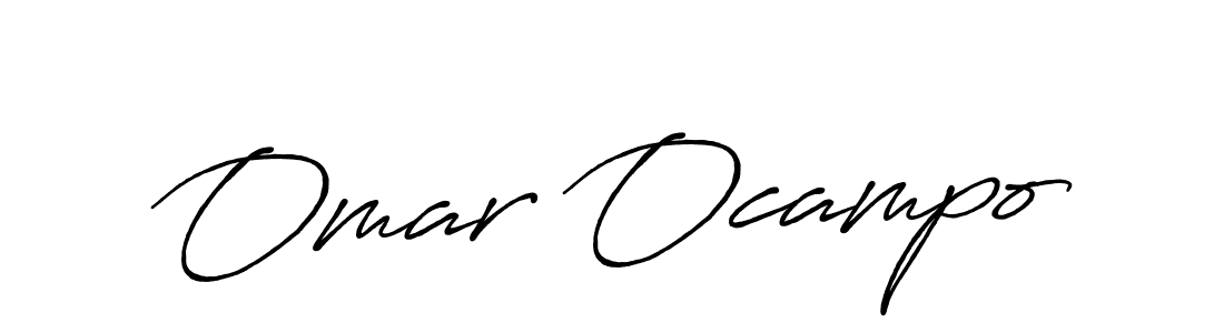 Omar Ocampo stylish signature style. Best Handwritten Sign (Antro_Vectra_Bolder) for my name. Handwritten Signature Collection Ideas for my name Omar Ocampo. Omar Ocampo signature style 7 images and pictures png