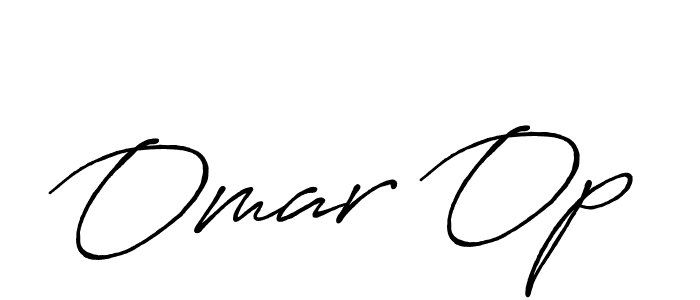 How to make Omar Op signature? Antro_Vectra_Bolder is a professional autograph style. Create handwritten signature for Omar Op name. Omar Op signature style 7 images and pictures png