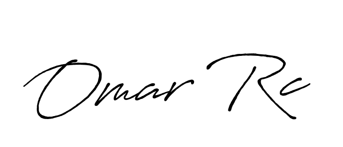 Omar Rc stylish signature style. Best Handwritten Sign (Antro_Vectra_Bolder) for my name. Handwritten Signature Collection Ideas for my name Omar Rc. Omar Rc signature style 7 images and pictures png