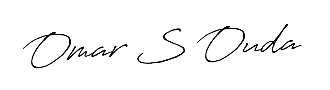 Omar S Ouda stylish signature style. Best Handwritten Sign (Antro_Vectra_Bolder) for my name. Handwritten Signature Collection Ideas for my name Omar S Ouda. Omar S Ouda signature style 7 images and pictures png