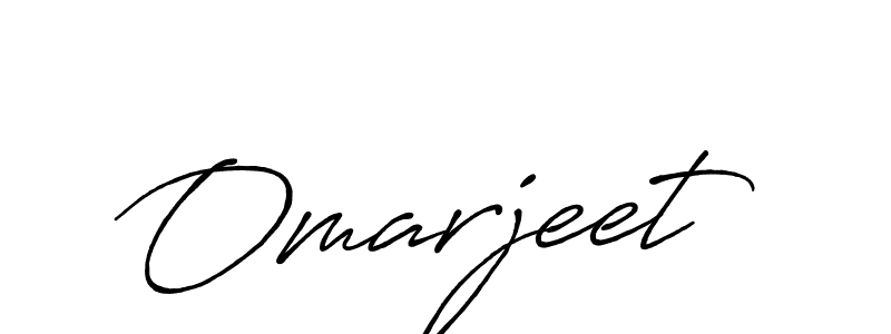 Make a beautiful signature design for name Omarjeet. With this signature (Antro_Vectra_Bolder) style, you can create a handwritten signature for free. Omarjeet signature style 7 images and pictures png