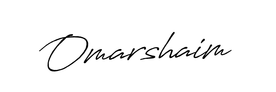 Also we have Omarshaim name is the best signature style. Create professional handwritten signature collection using Antro_Vectra_Bolder autograph style. Omarshaim signature style 7 images and pictures png