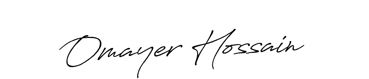 Also You can easily find your signature by using the search form. We will create Omayer Hossain name handwritten signature images for you free of cost using Antro_Vectra_Bolder sign style. Omayer Hossain signature style 7 images and pictures png