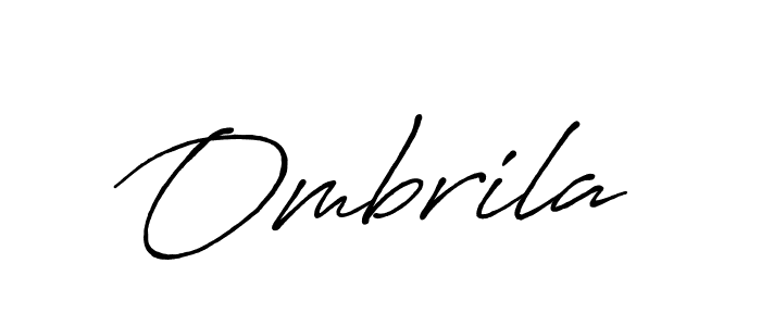 Design your own signature with our free online signature maker. With this signature software, you can create a handwritten (Antro_Vectra_Bolder) signature for name Ombrila. Ombrila signature style 7 images and pictures png
