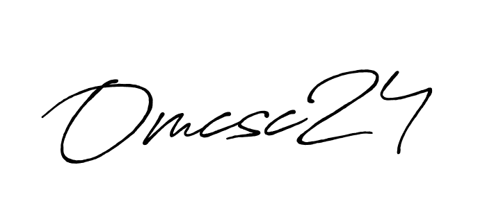 How to make Omcsc24 signature? Antro_Vectra_Bolder is a professional autograph style. Create handwritten signature for Omcsc24 name. Omcsc24 signature style 7 images and pictures png