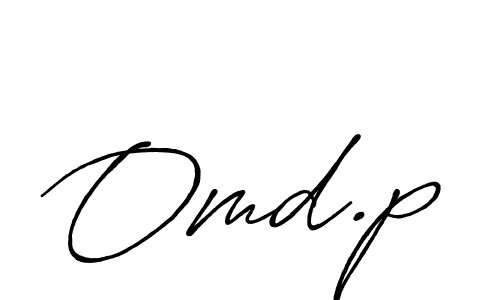 How to Draw Omd.p signature style? Antro_Vectra_Bolder is a latest design signature styles for name Omd.p. Omd.p signature style 7 images and pictures png