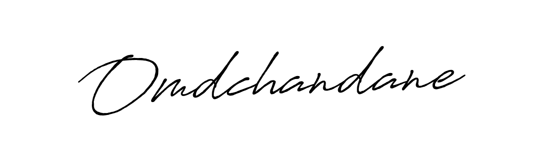 How to make Omdchandane name signature. Use Antro_Vectra_Bolder style for creating short signs online. This is the latest handwritten sign. Omdchandane signature style 7 images and pictures png