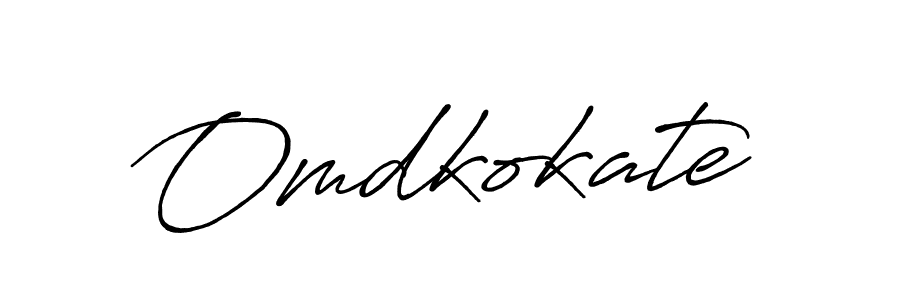 Design your own signature with our free online signature maker. With this signature software, you can create a handwritten (Antro_Vectra_Bolder) signature for name Omdkokate. Omdkokate signature style 7 images and pictures png