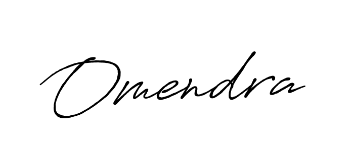 Create a beautiful signature design for name Omendra. With this signature (Antro_Vectra_Bolder) fonts, you can make a handwritten signature for free. Omendra signature style 7 images and pictures png