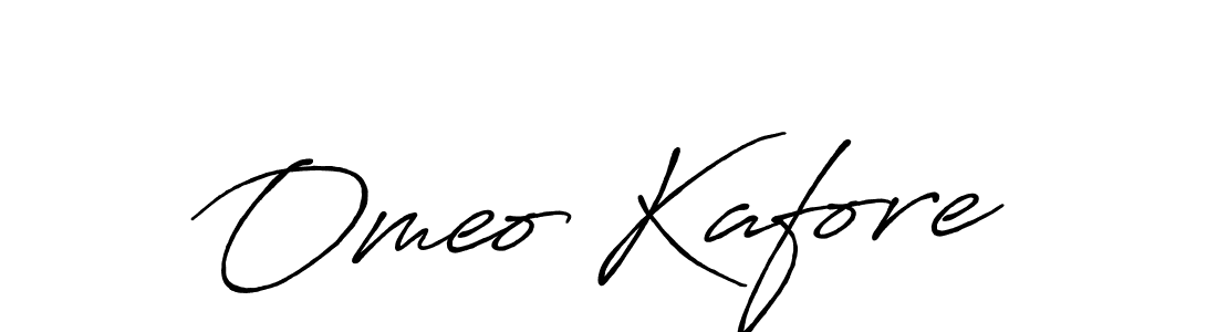 Make a short Omeo Kafore signature style. Manage your documents anywhere anytime using Antro_Vectra_Bolder. Create and add eSignatures, submit forms, share and send files easily. Omeo Kafore signature style 7 images and pictures png