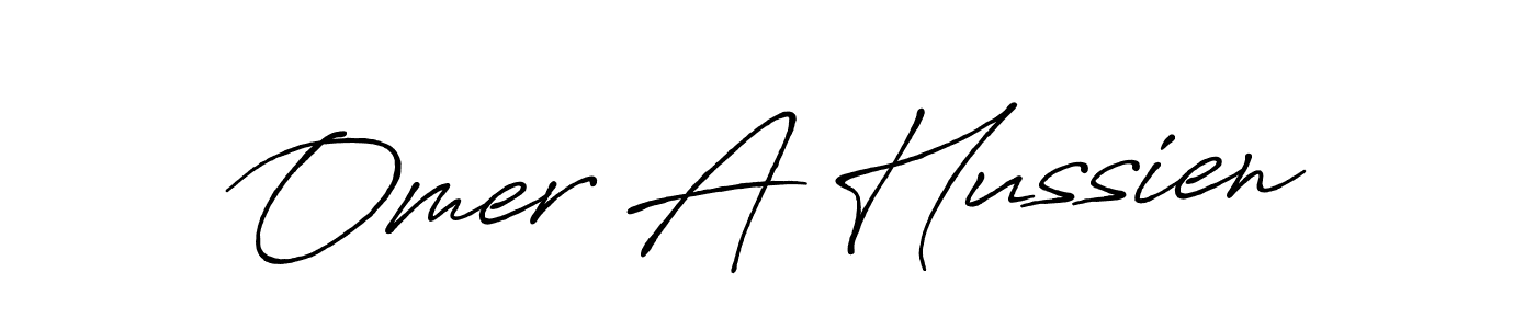Antro_Vectra_Bolder is a professional signature style that is perfect for those who want to add a touch of class to their signature. It is also a great choice for those who want to make their signature more unique. Get Omer A Hussien name to fancy signature for free. Omer A Hussien signature style 7 images and pictures png