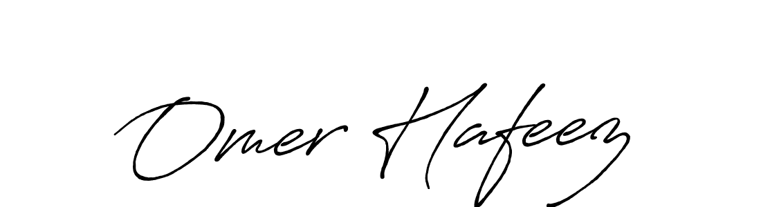 Design your own signature with our free online signature maker. With this signature software, you can create a handwritten (Antro_Vectra_Bolder) signature for name Omer Hafeez. Omer Hafeez signature style 7 images and pictures png